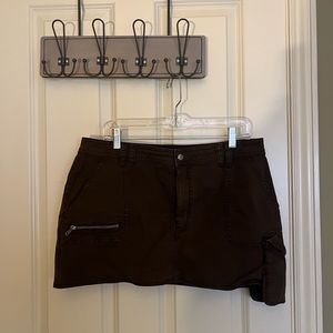 Asos Design Brown Cargo Skirt